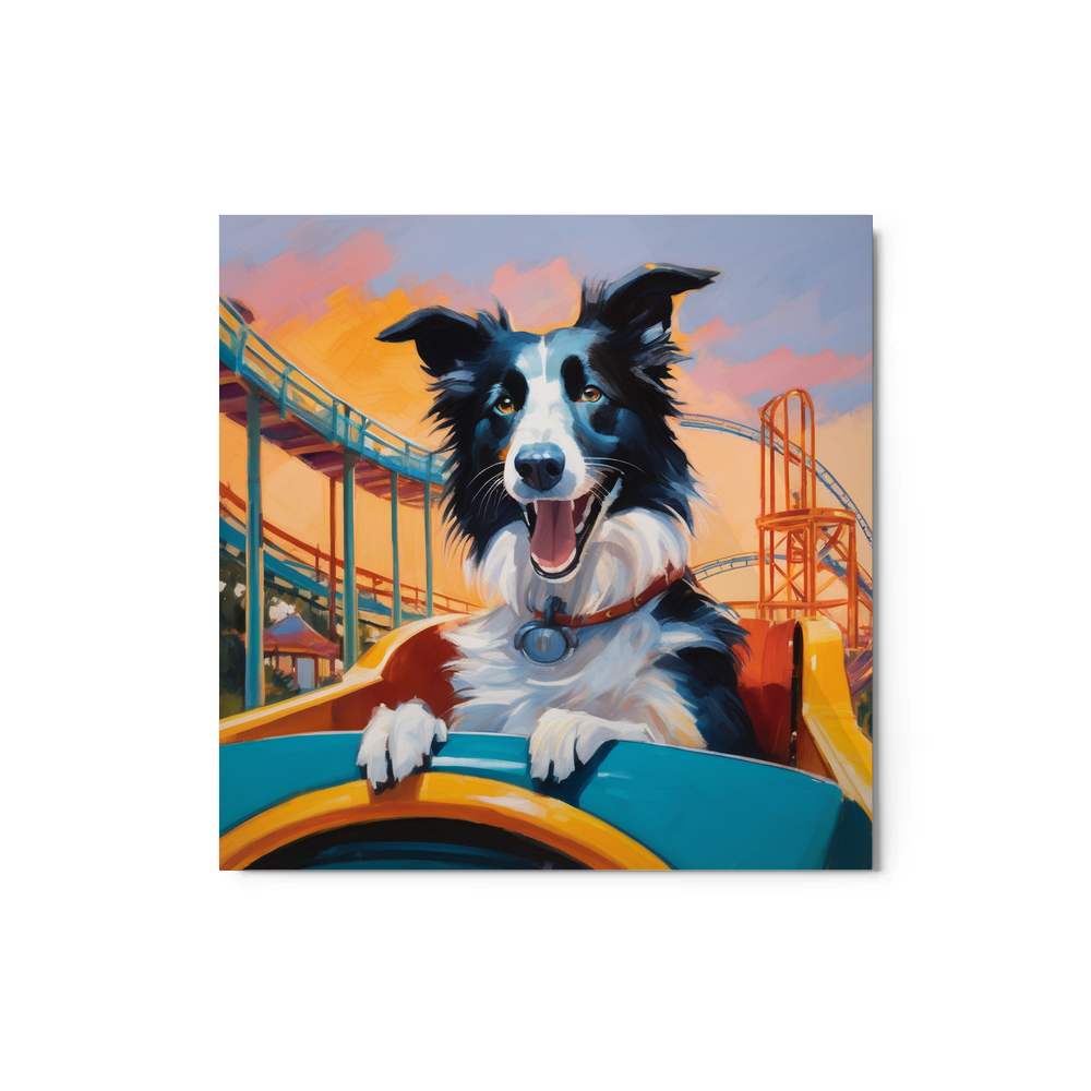 PugMug Custom Border Collie Metal Print