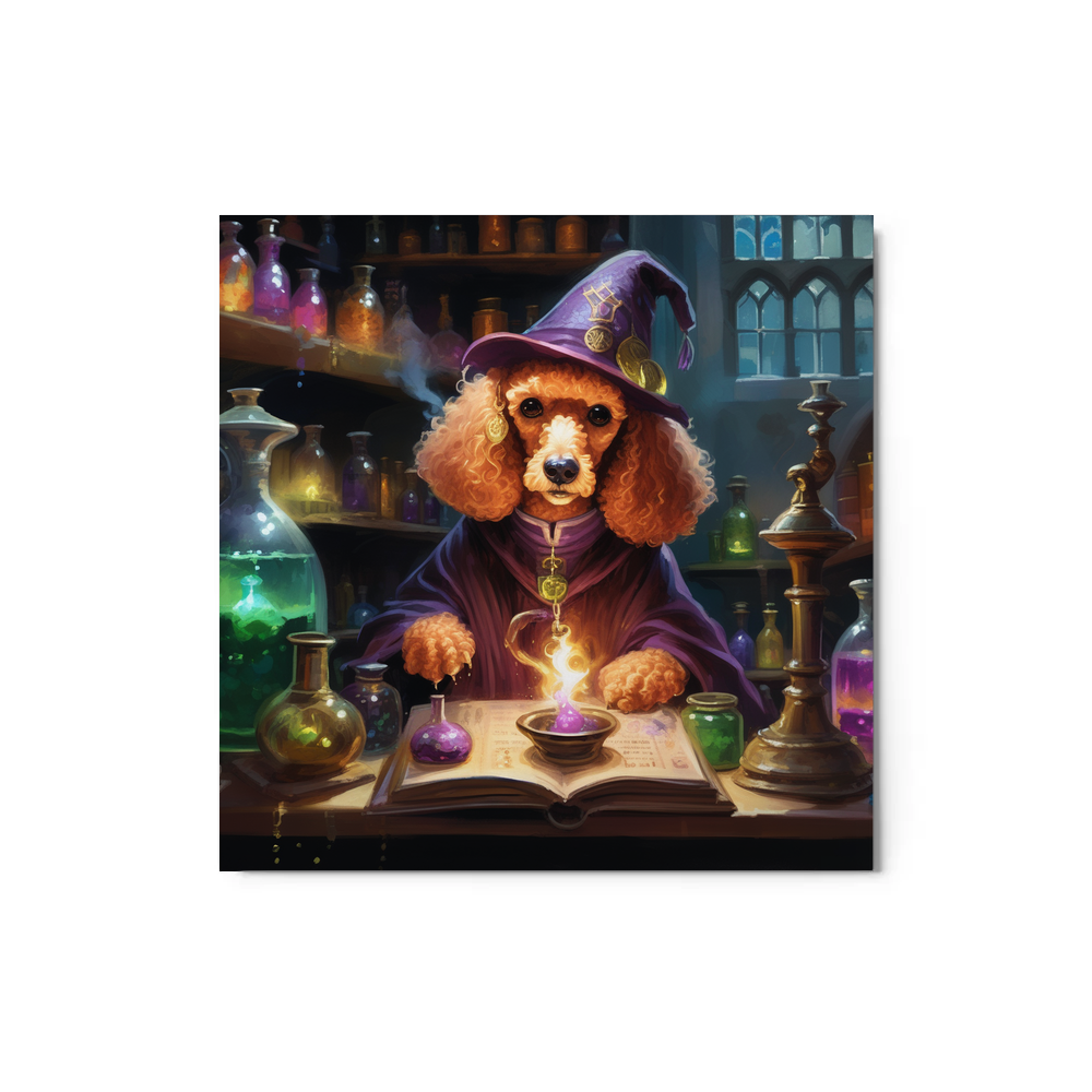 PugMug Custom Tan Poodle Metal Print