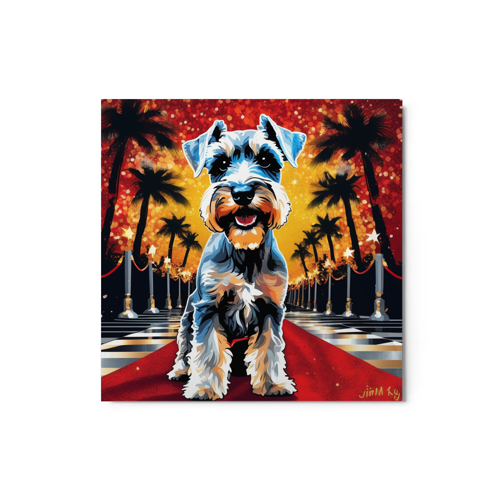 PugMug Custom Miniature Schnauzer Metal Print