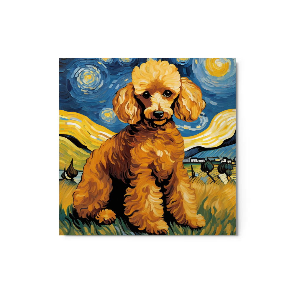 PugMug Custom Tan Poodle Metal Print
