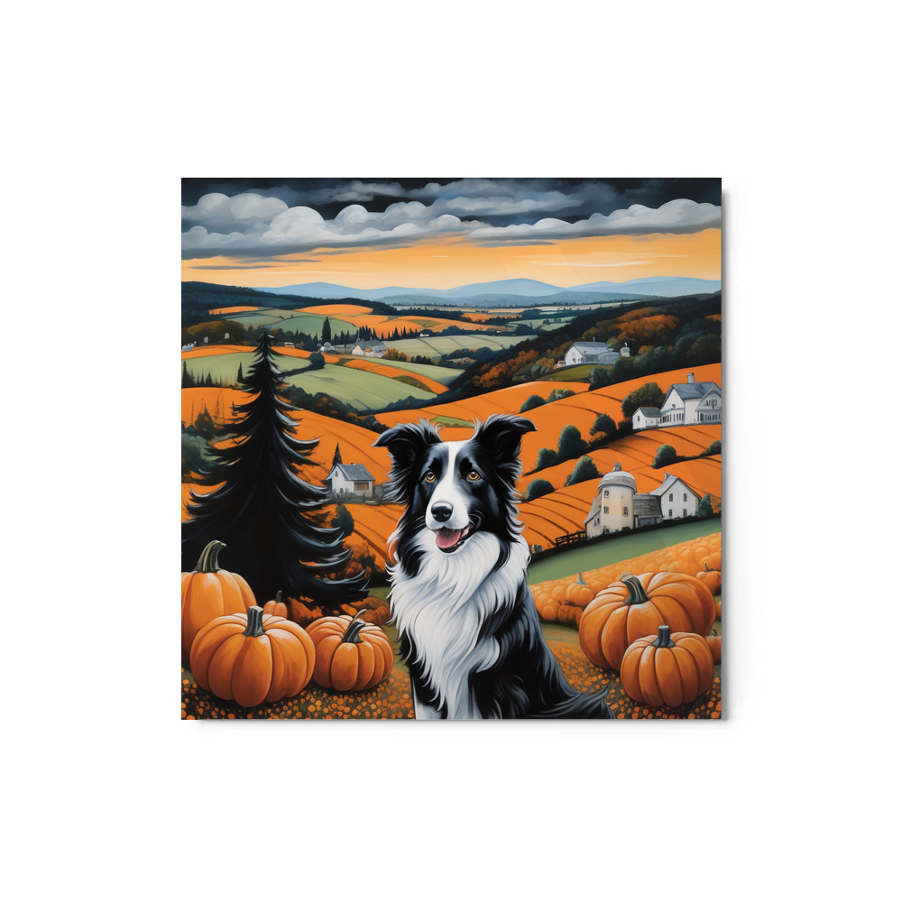 PugMug Custom Border Collie Metal Print