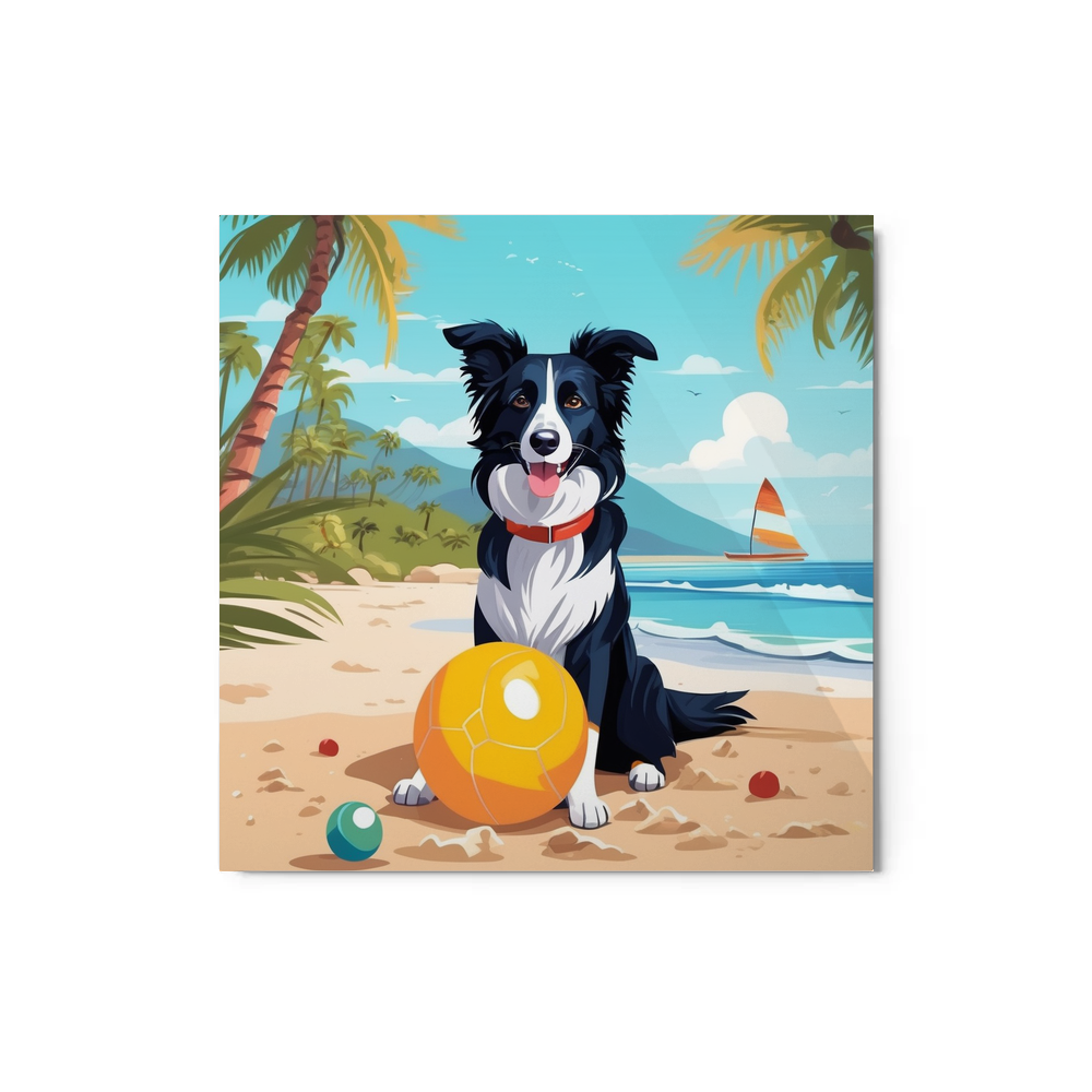 PugMug Custom Border Collie Metal Print