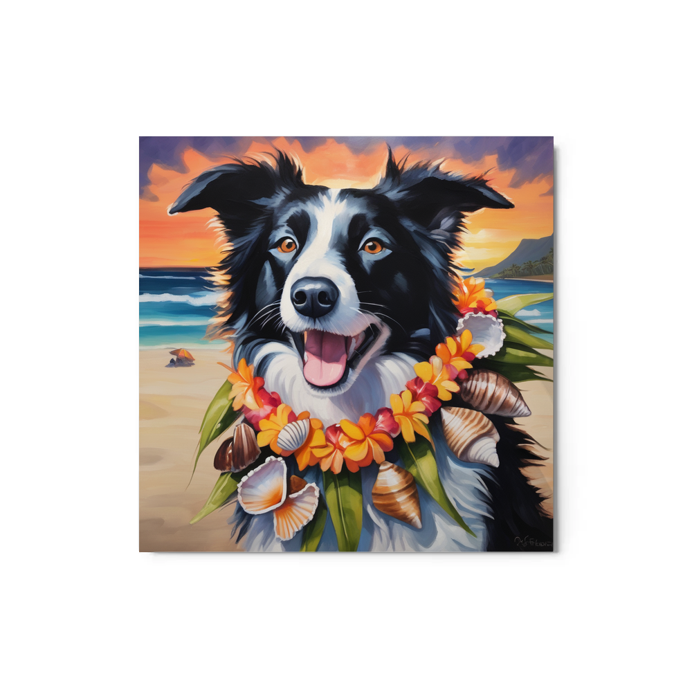 PugMug Custom Border Collie Metal Print