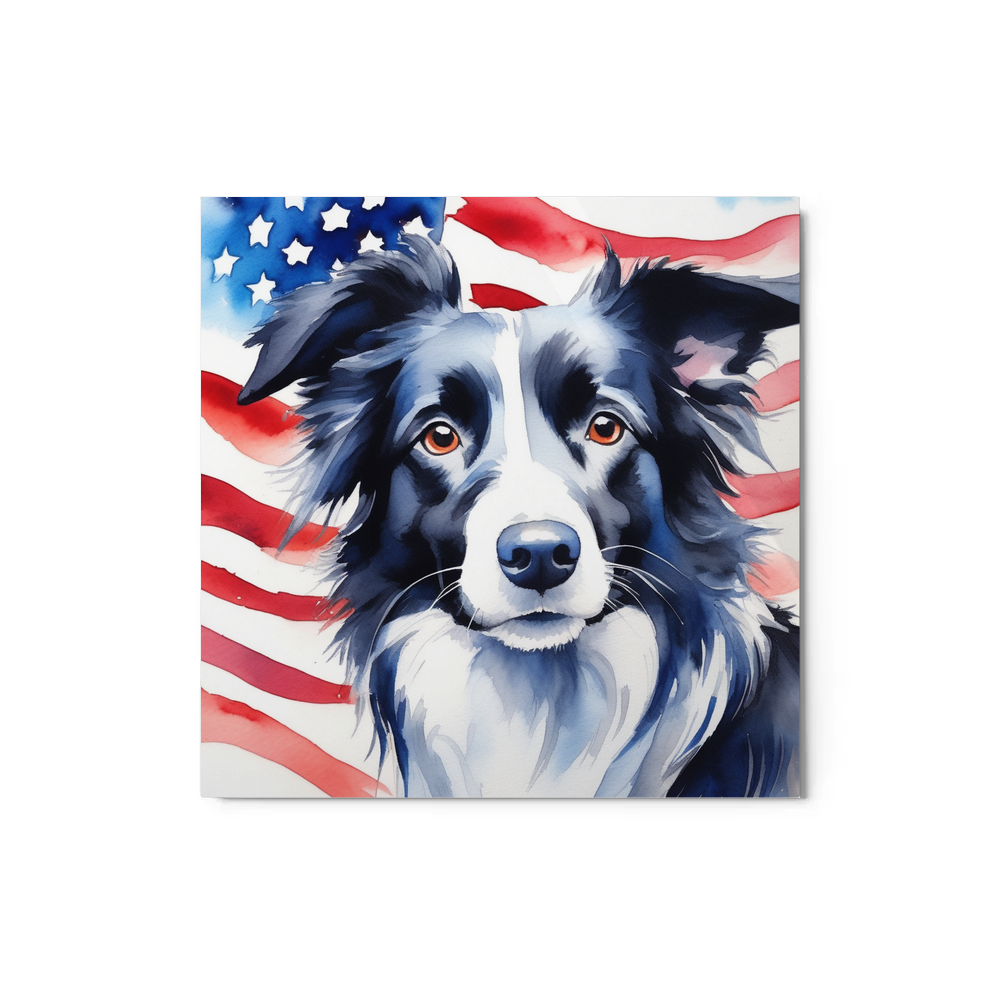 PugMug Custom Border Collie Metal Print