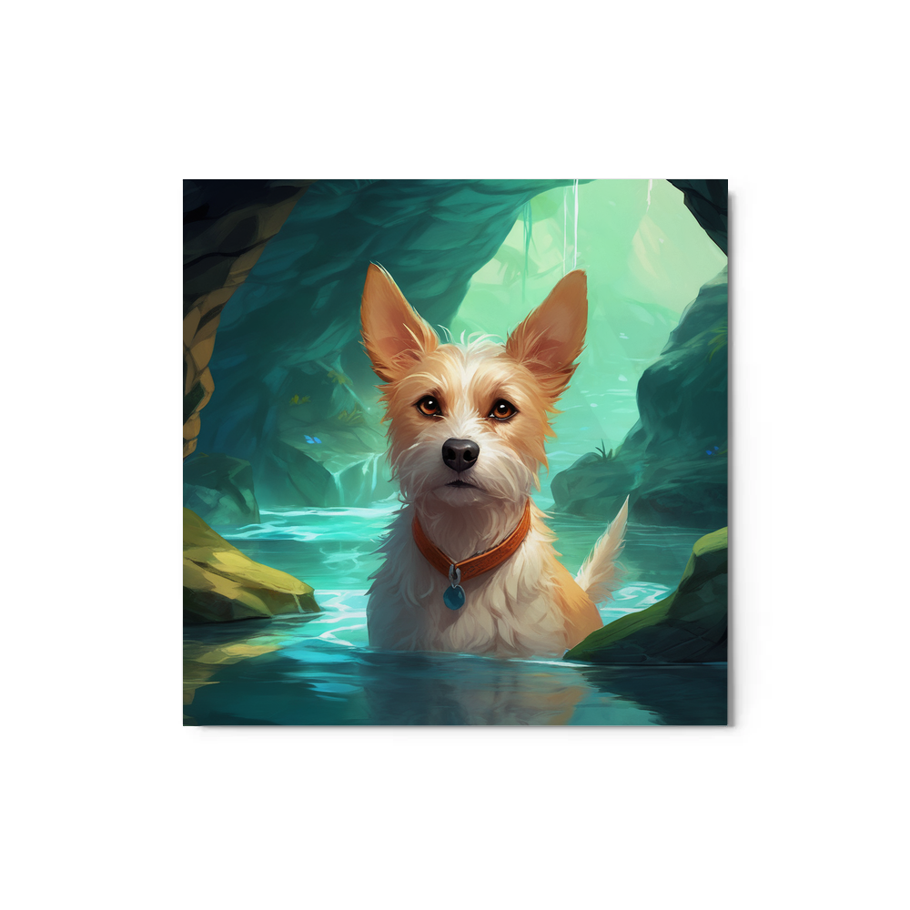 PugMug Custom Luna Metal Print