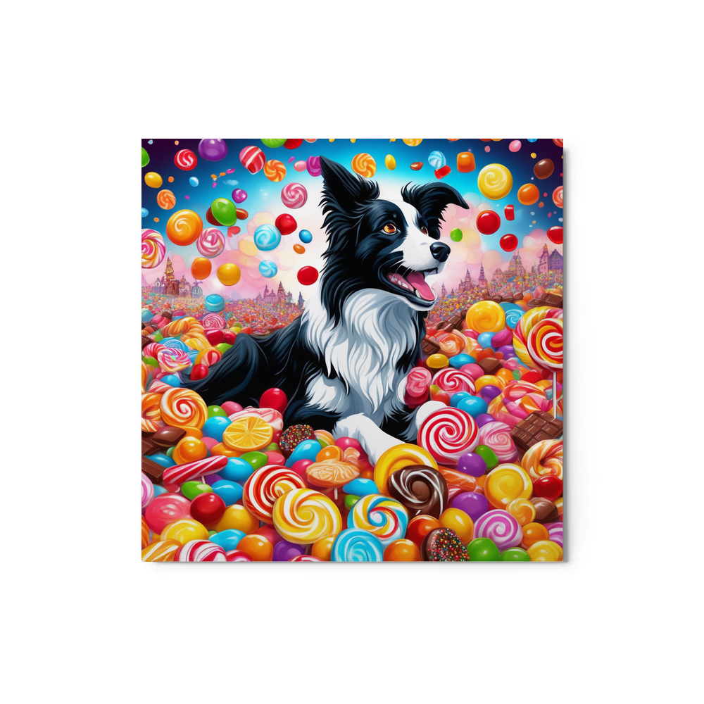 PugMug Custom Border Collie Metal Print