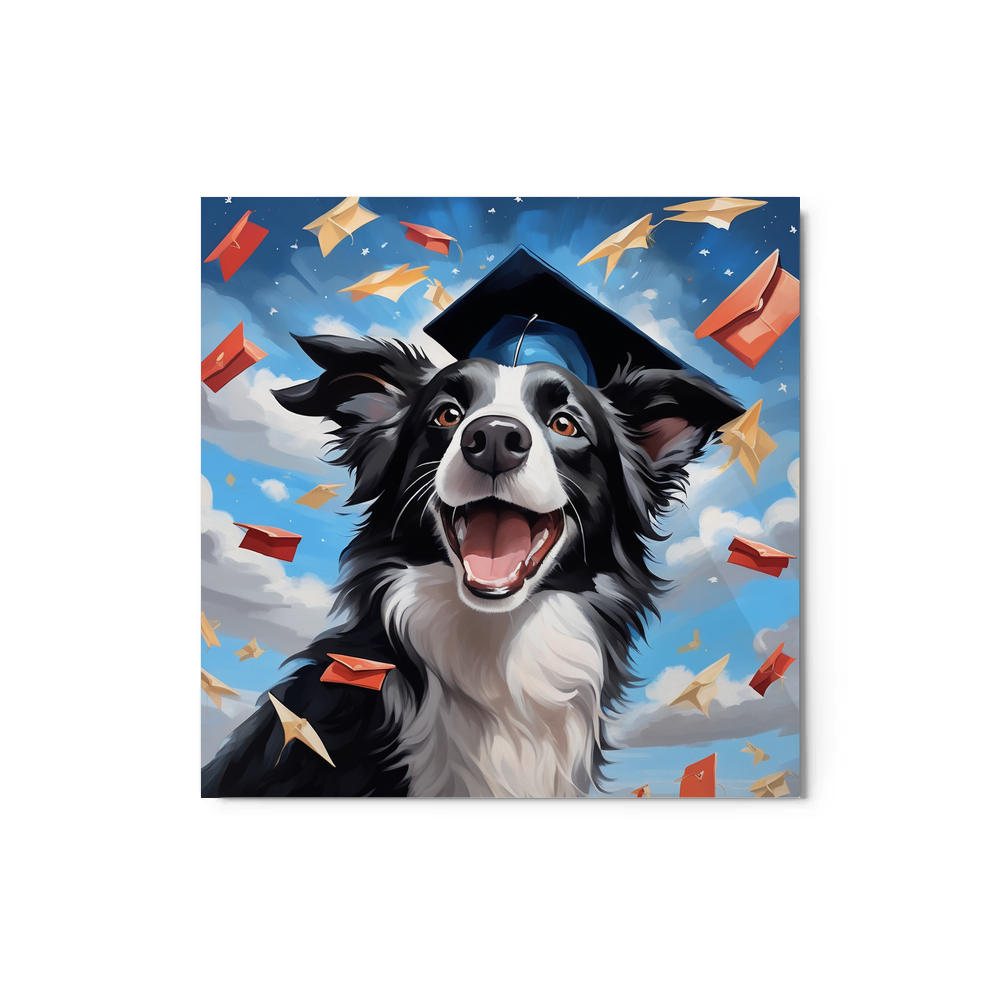 PugMug Custom Border Collie Metal Print