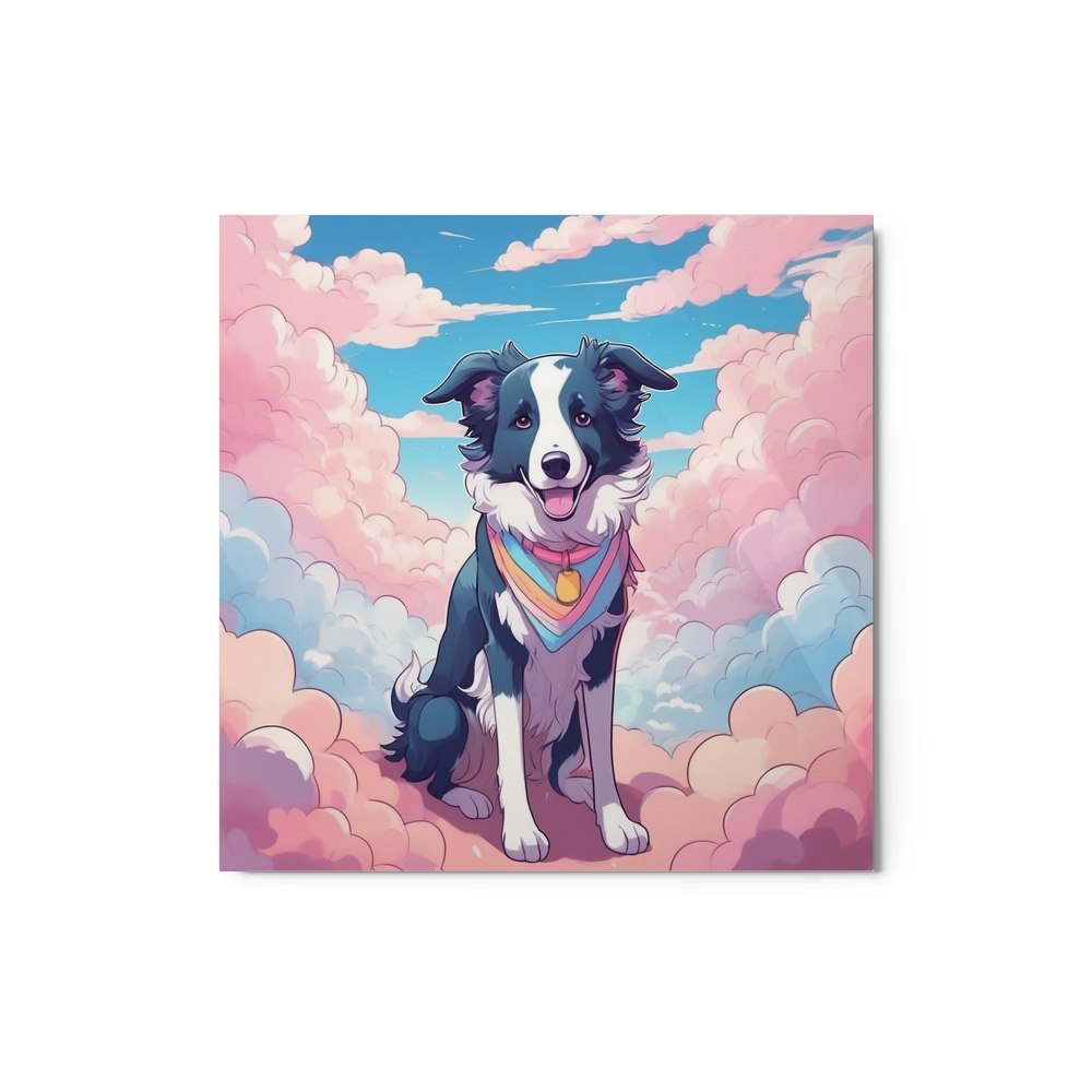 PugMug Custom Border Collie Metal Print