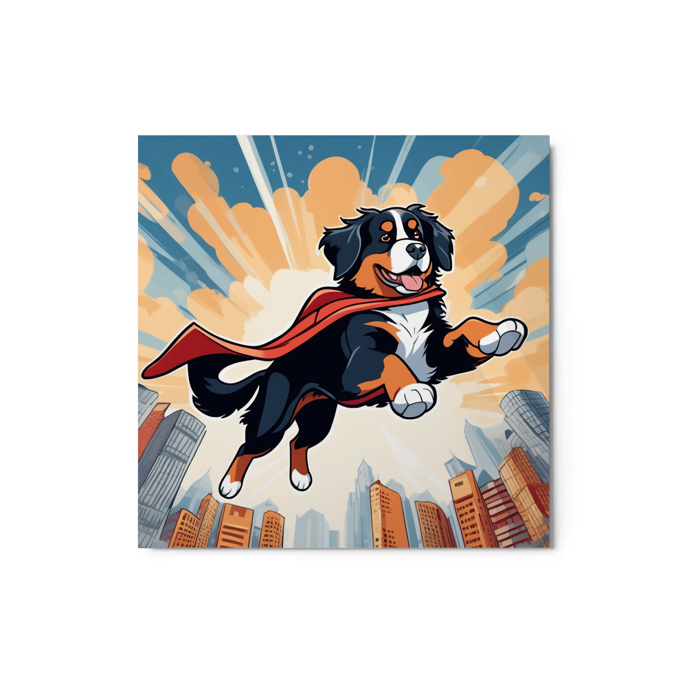 PugMug Custom Bernese Mountain Dog Metal Print
