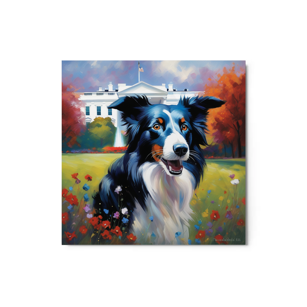 PugMug Custom Border Collie Metal Print