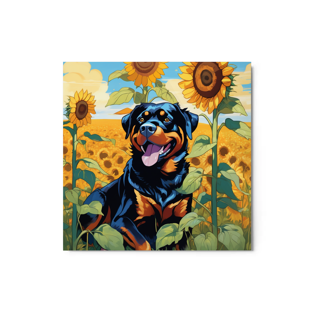PugMug Custom Rottweiler Metal Print