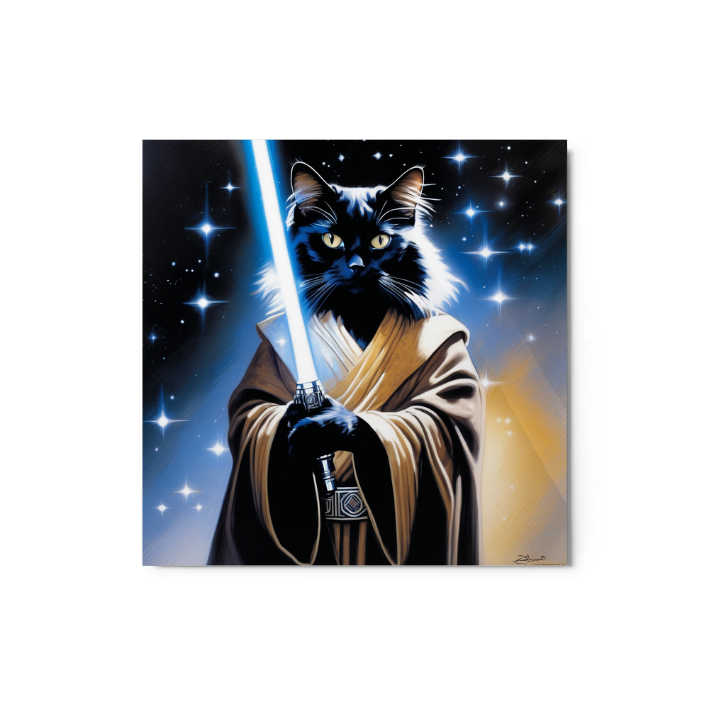 PugMug Custom Black Ragdoll Cat Metal Print