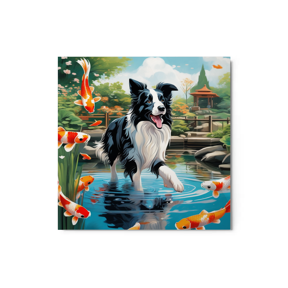PugMug Custom Border Collie Metal Print