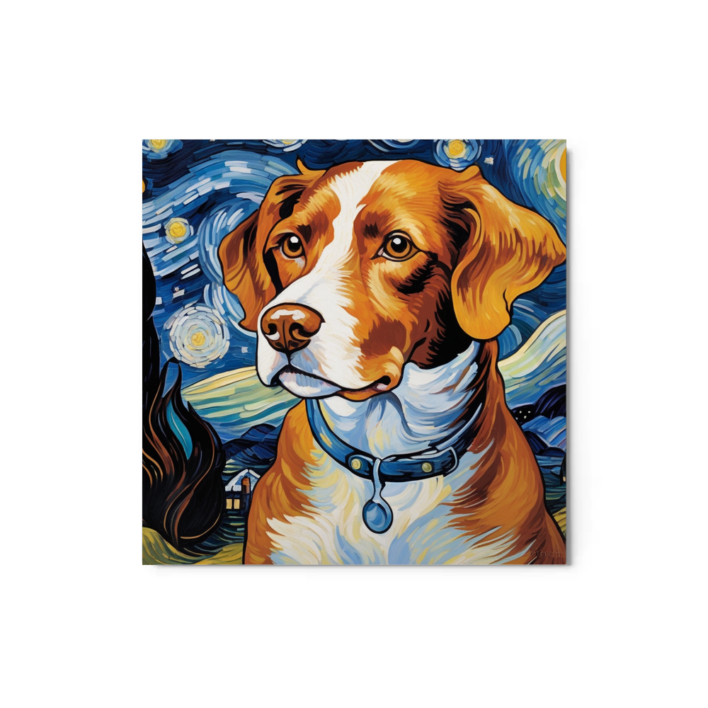 PugMug Custom Brittany Dog Metal Print