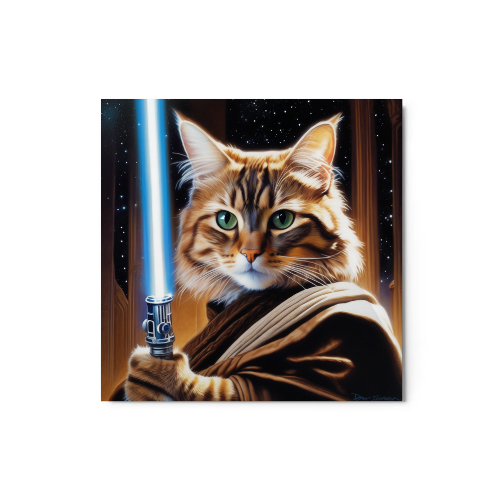 PugMug Custom Tabby Companion Cat Metal Print