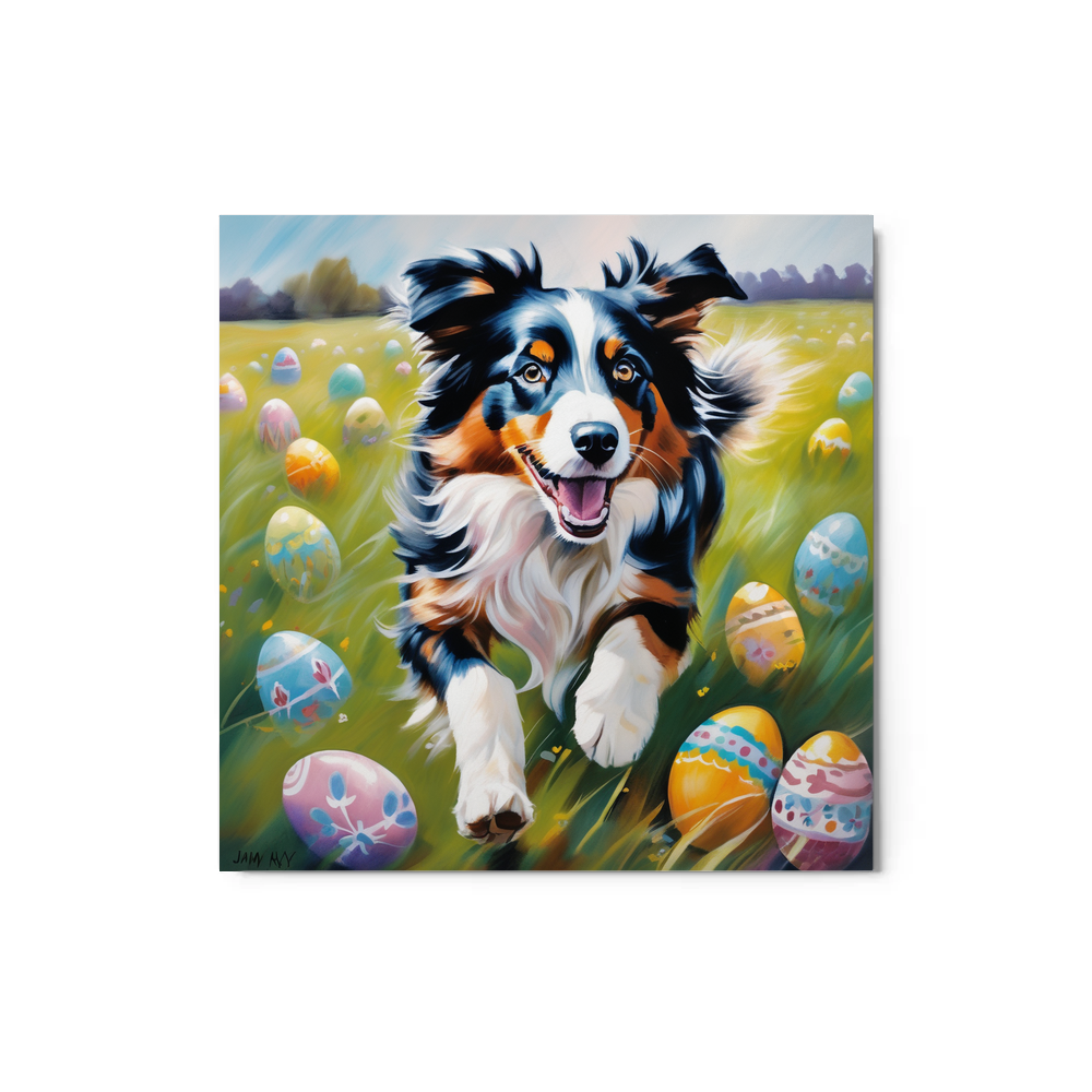 PugMug Custom Australian Shepherd Dog Metal Print