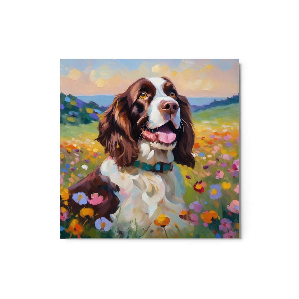 PugMug Custom English Springer Spaniel Metal Print