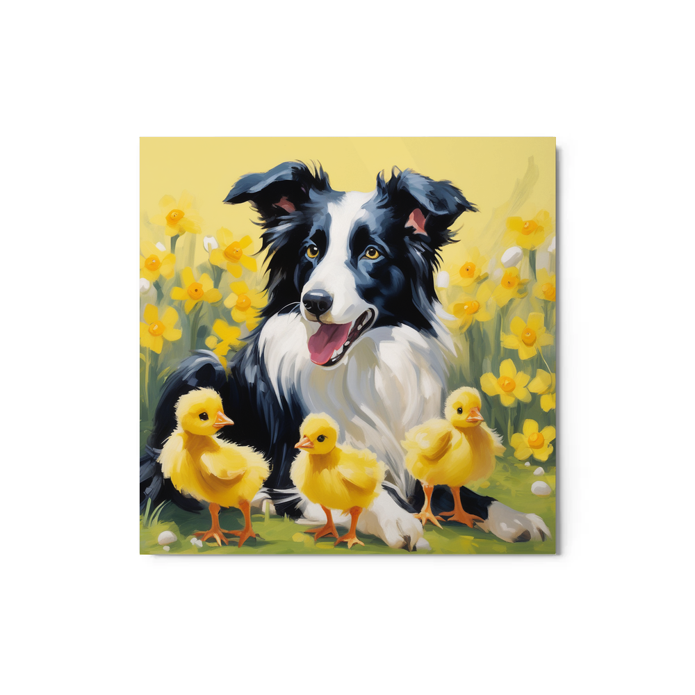 PugMug Custom Border Collie Metal Print