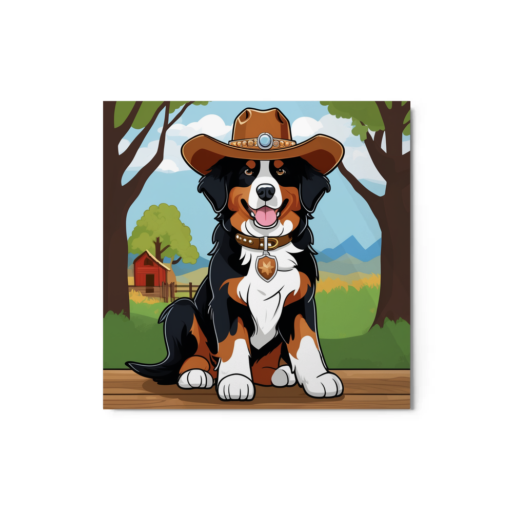 PugMug Custom Bernese Mountain Dog Metal Print