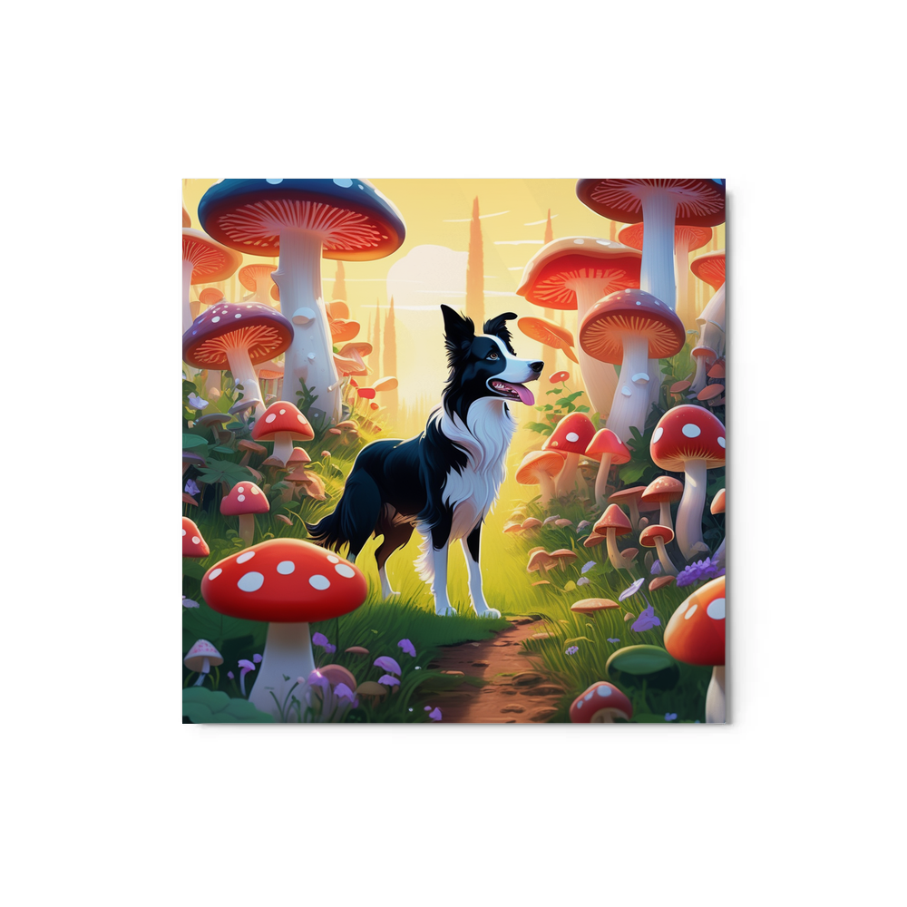 PugMug Custom Border Collie Metal Print