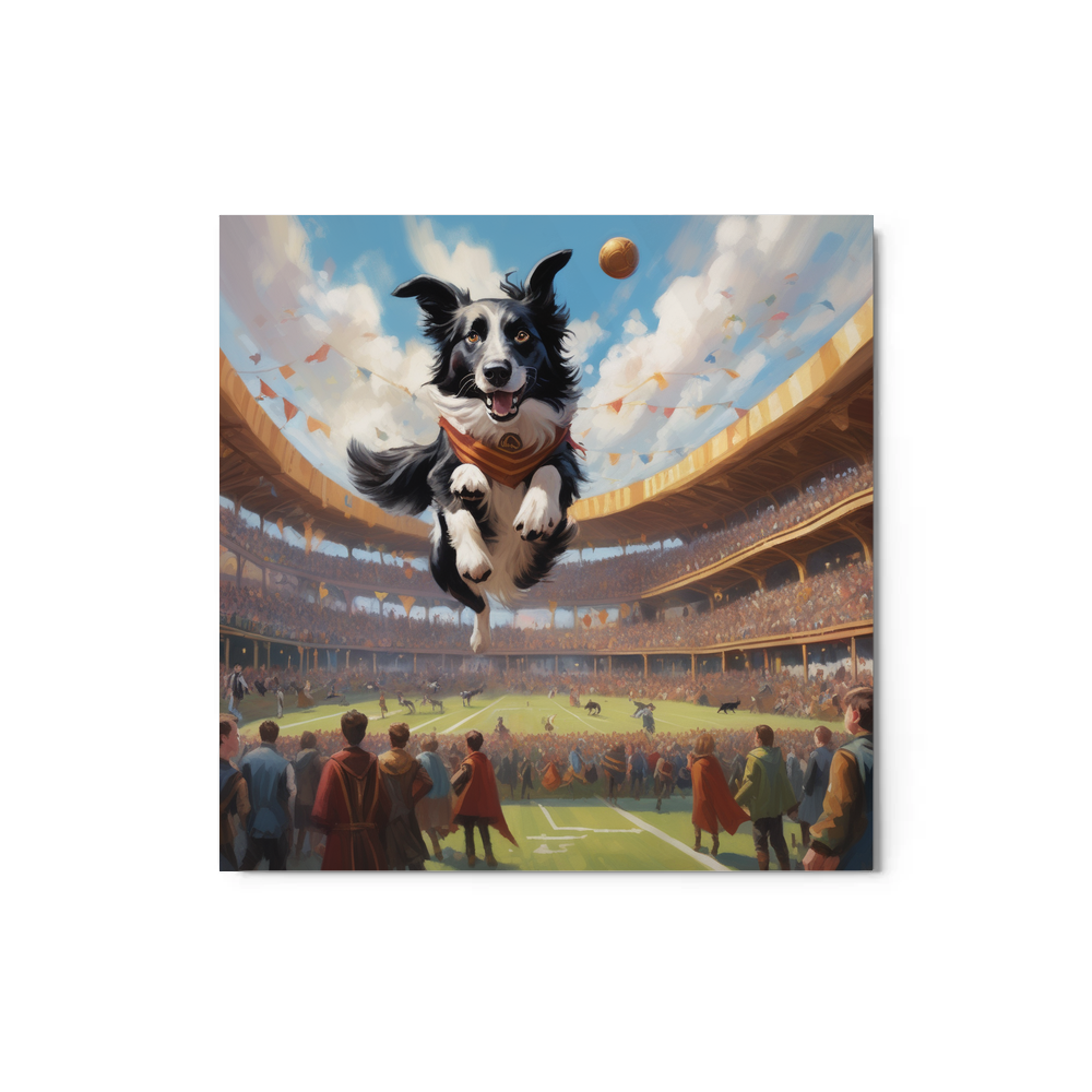 PugMug Custom Border Collie Metal Print