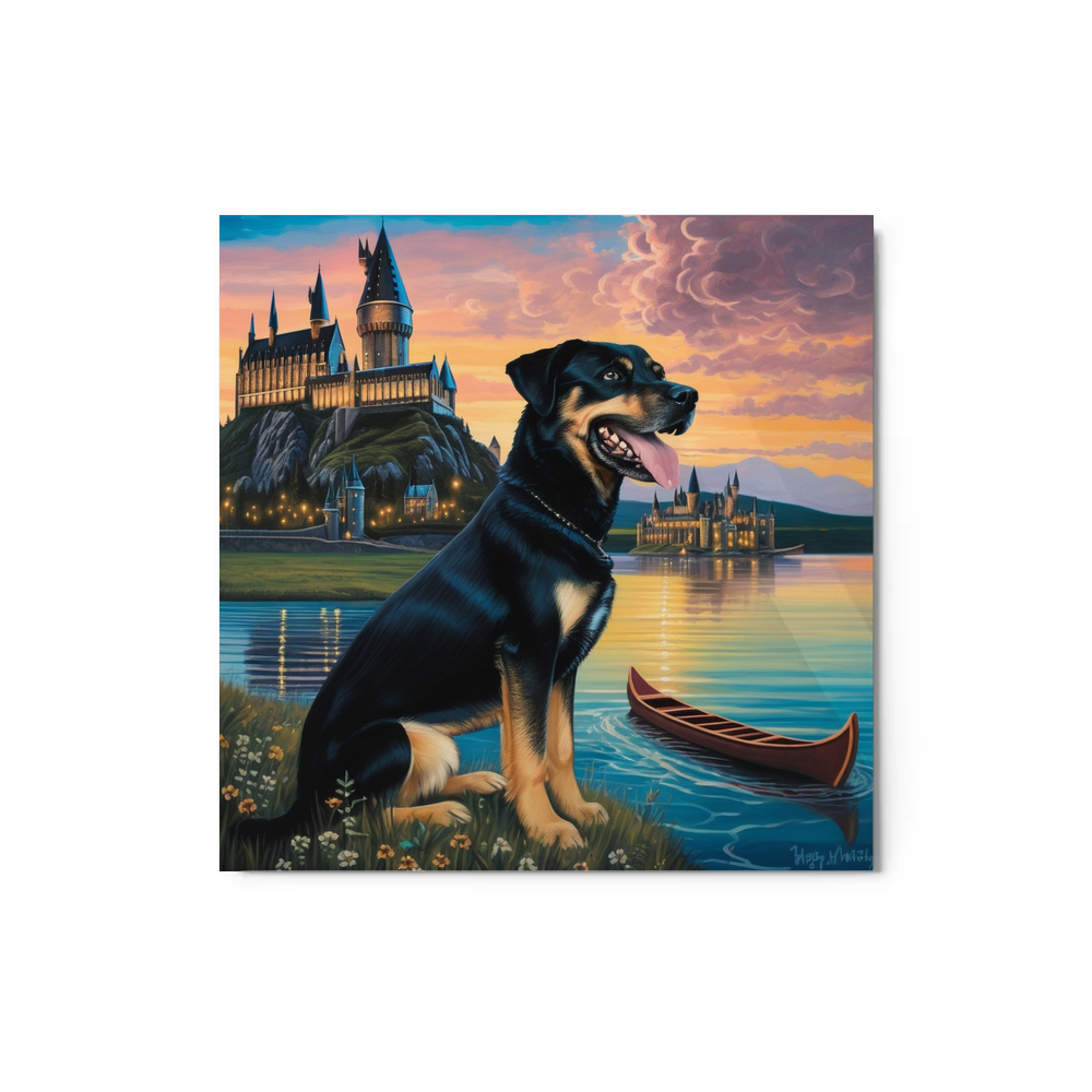 PugMug Custom Blue Metal Print