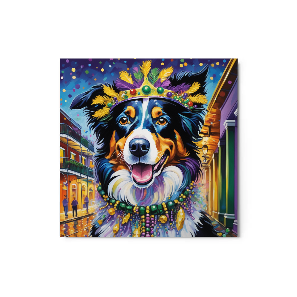PugMug Custom Border Collie Metal Print