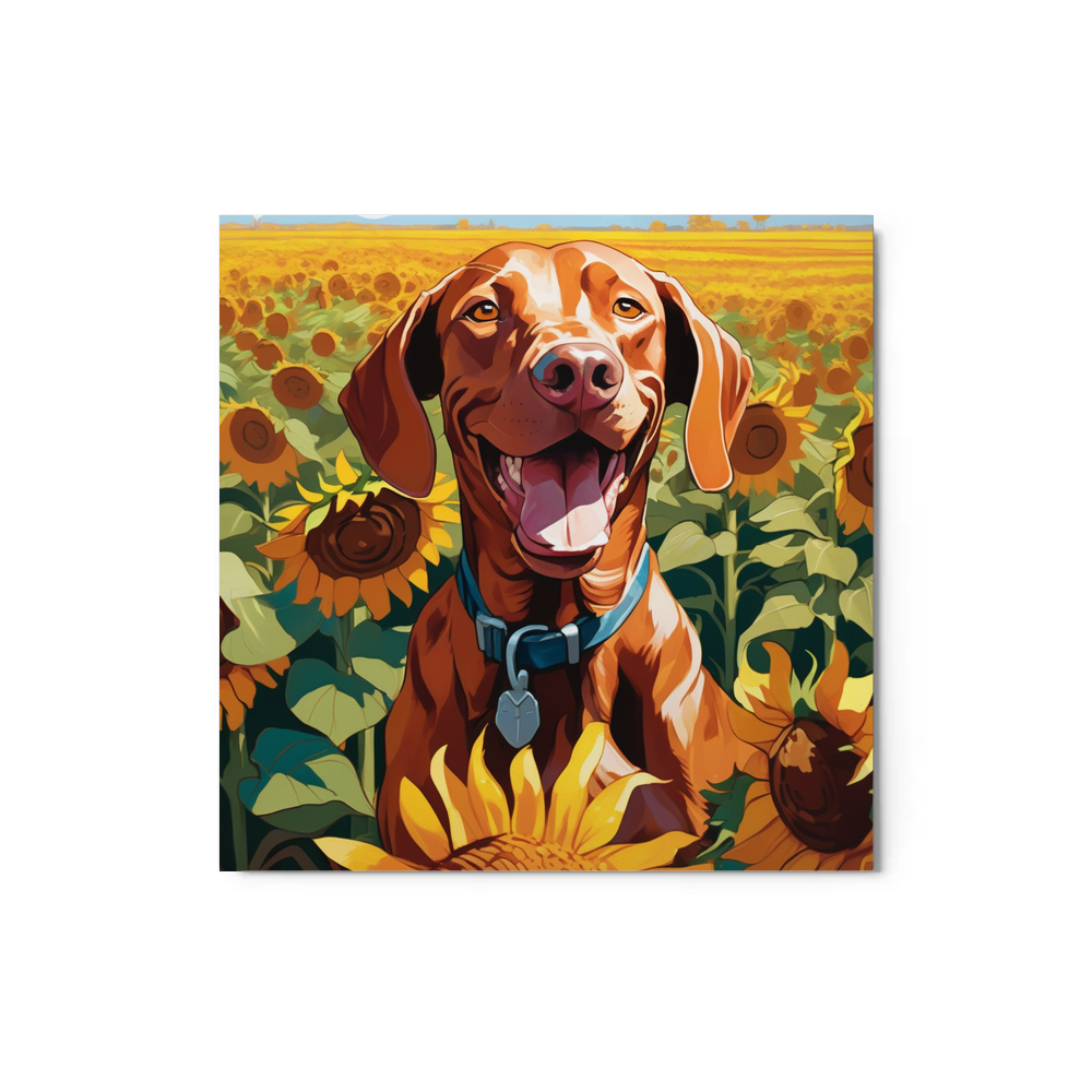 PugMug Custom Vizsla Metal Print
