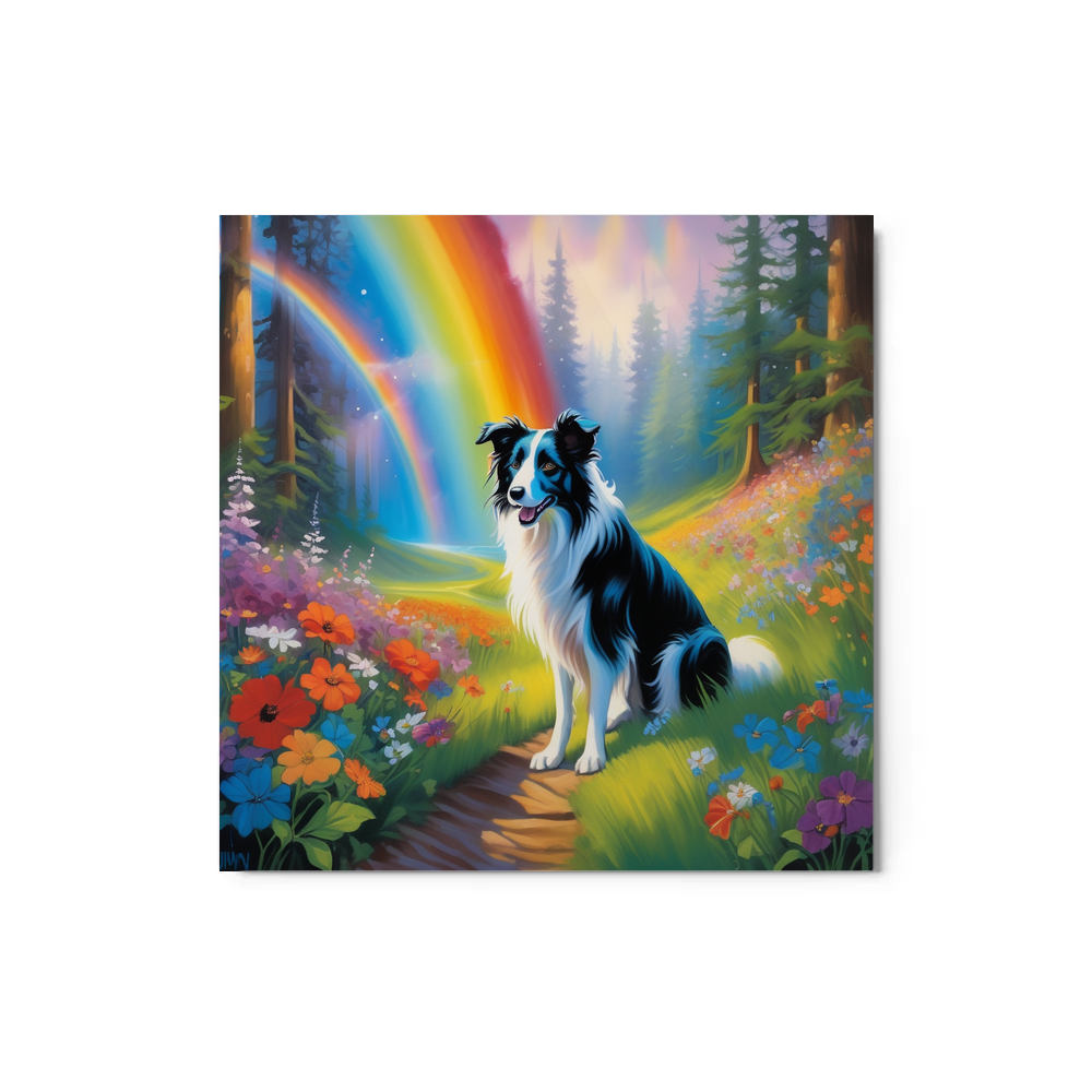 PugMug Custom Border Collie Metal Print