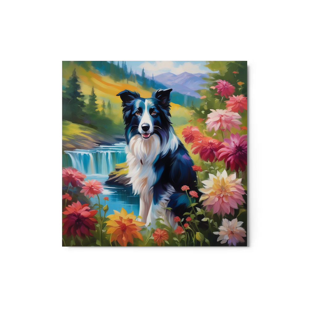 PugMug Custom Border Collie Metal Print
