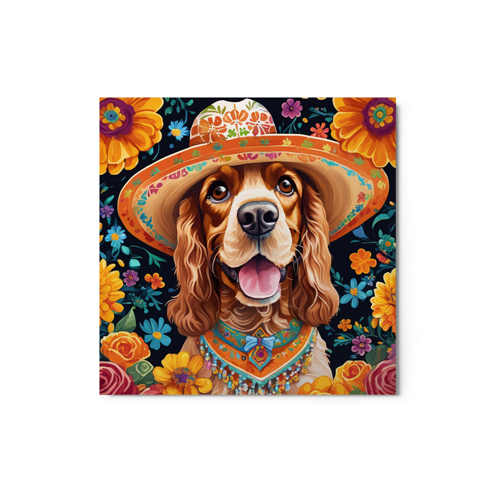 PugMug Custom Cocker Spaniel Metal Print
