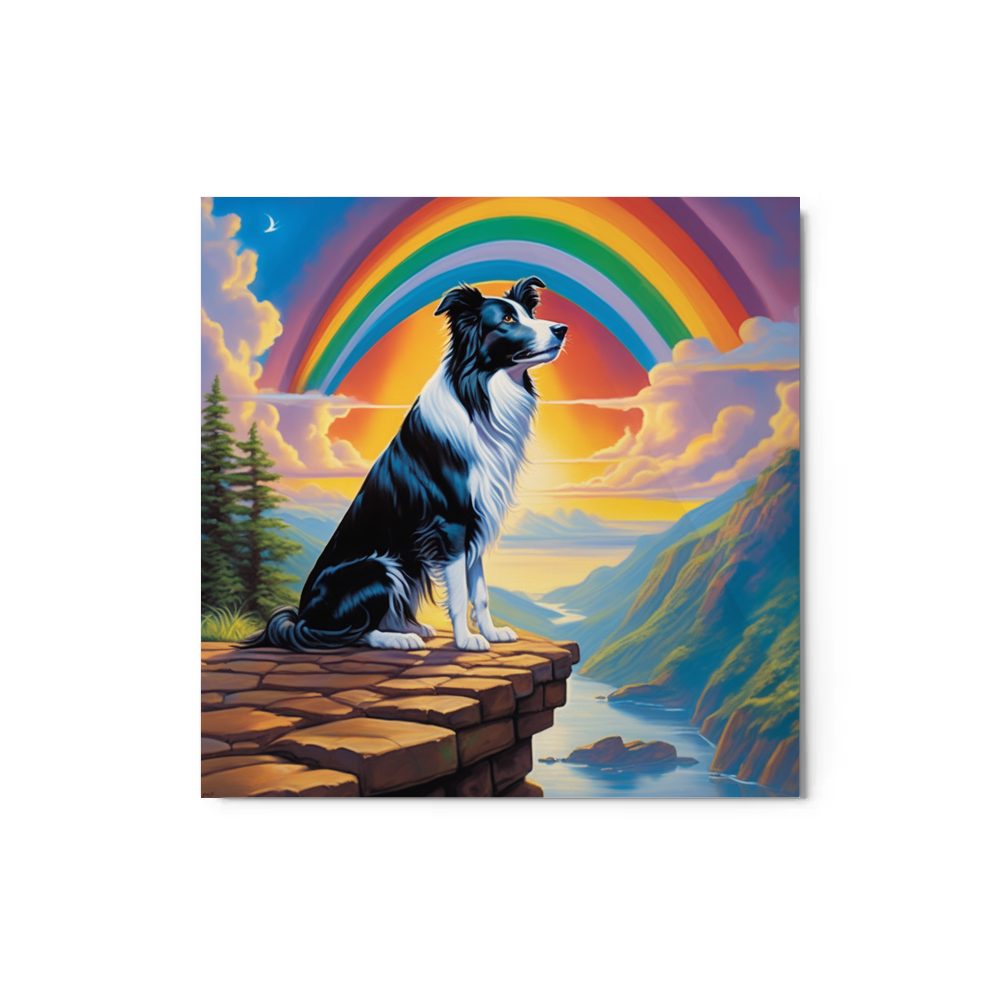 PugMug Custom Border Collie Metal Print