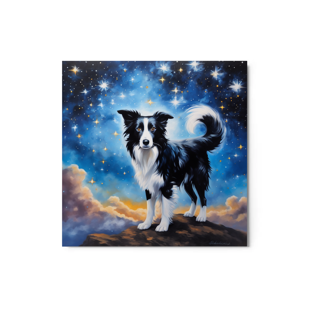 PugMug Custom Border Collie Metal Print