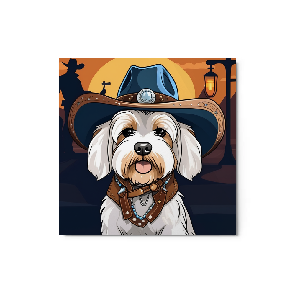 PugMug Custom White Havanese Dog Metal Print