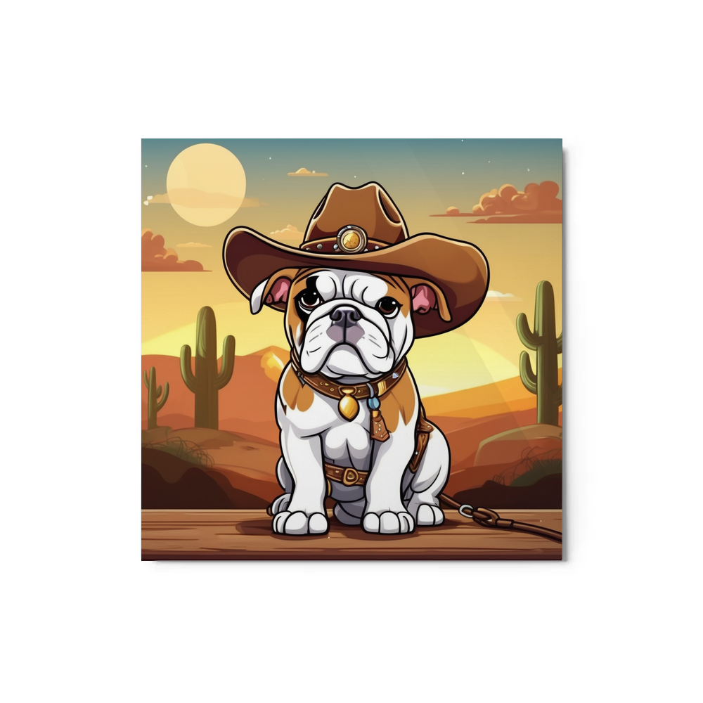 PugMug Custom Bulldog Metal Print