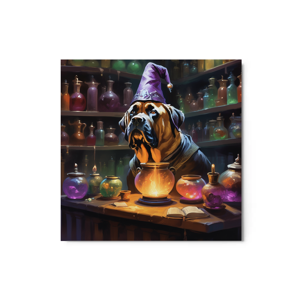 PugMug Custom Mastiff Metal Print