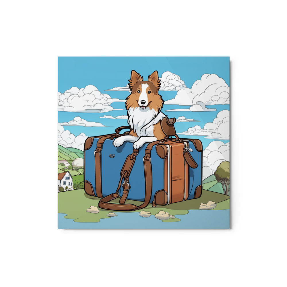 PugMug Custom Shetland Sheepdog Metal Print