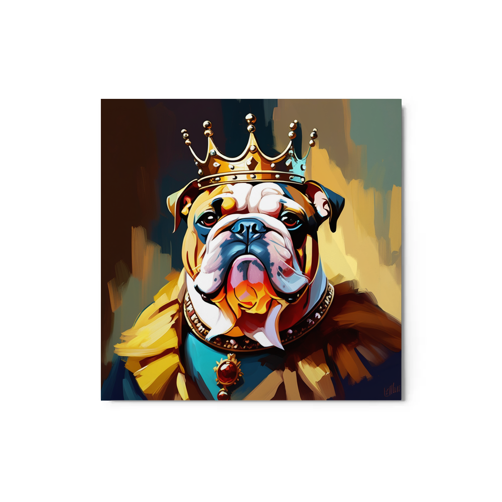 PugMug Custom Bulldog Metal Print
