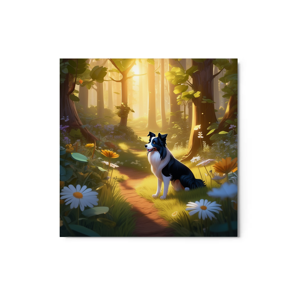 PugMug Custom Border Collie Metal Print