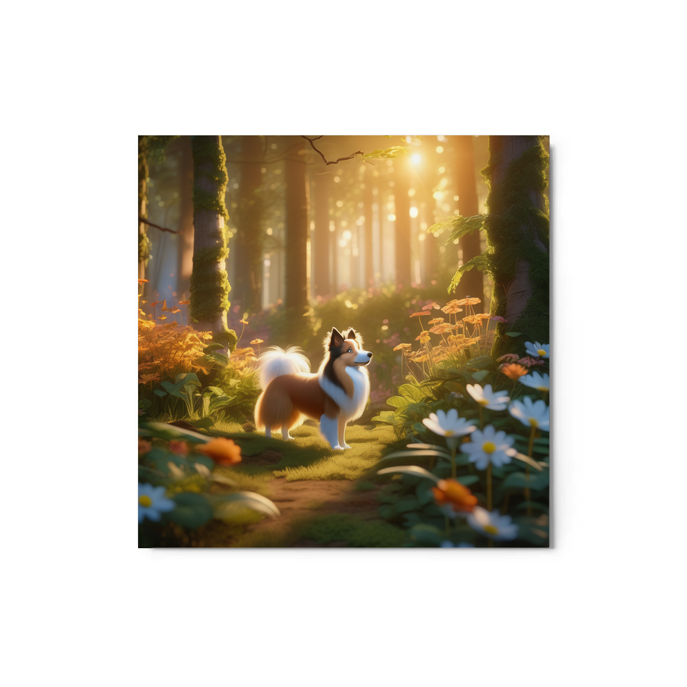 PugMug Custom Shetland Sheepdog Metal Print