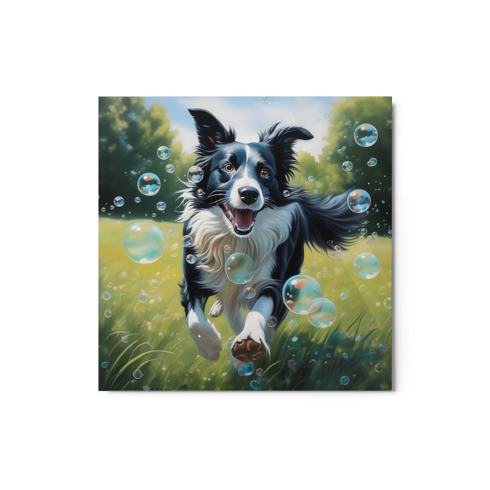 PugMug Custom Border Collie Metal Print