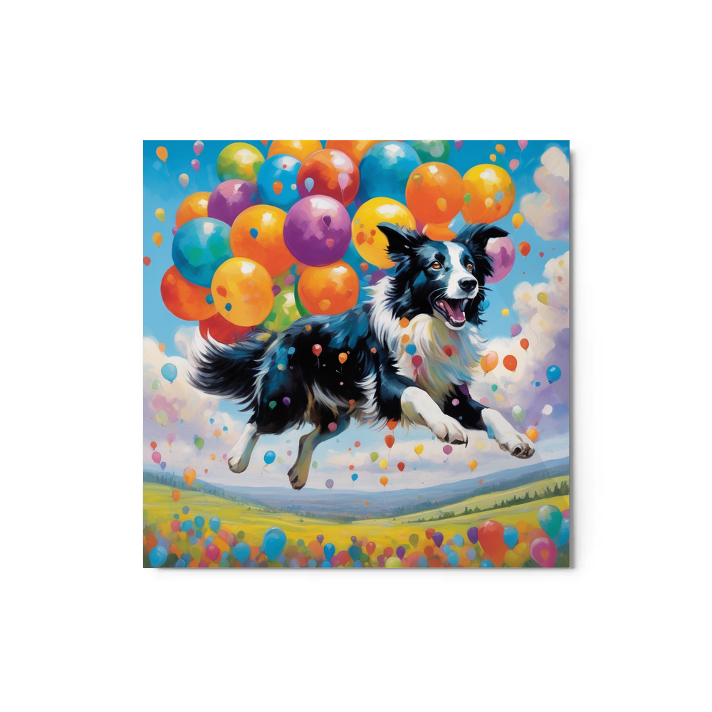PugMug Custom Border Collie Metal Print