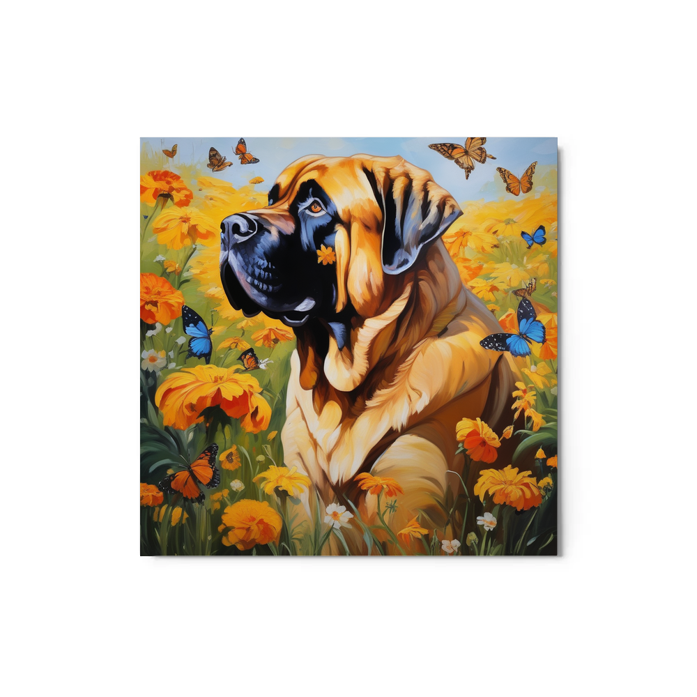 PugMug Custom Mastiff Metal Print