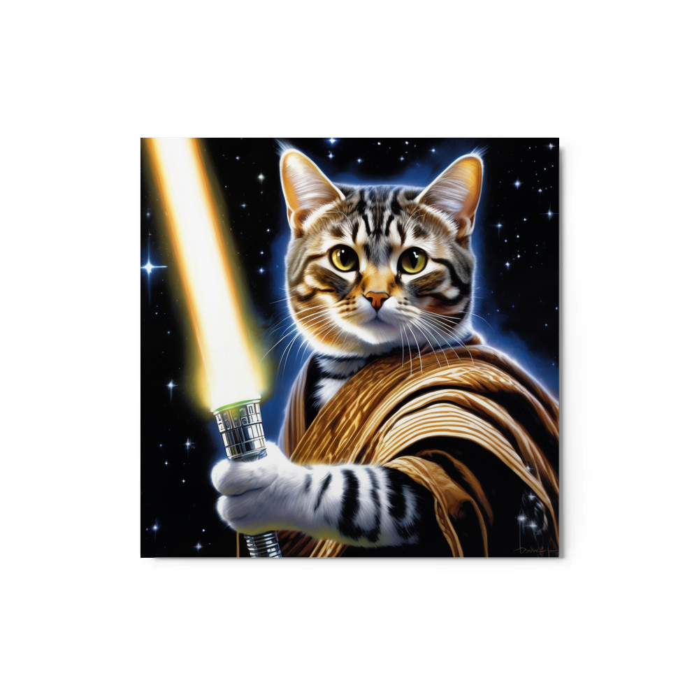 PugMug Custom Tabby American Shorthair Cat Metal Print