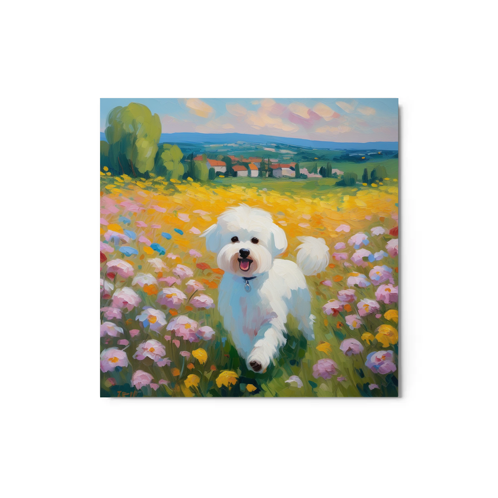 PugMug Custom Bichons Frise Metal Print