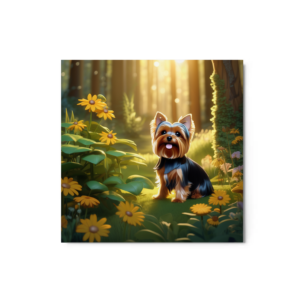 PugMug Custom Yorkshire Terrier Metal Print