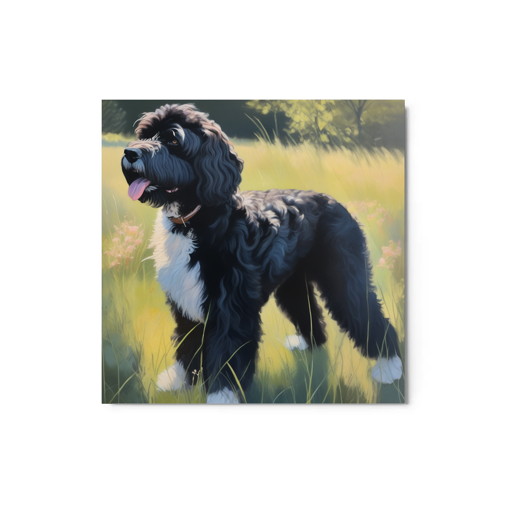 PugMug Custom Portuguese Water Dog Metal Print