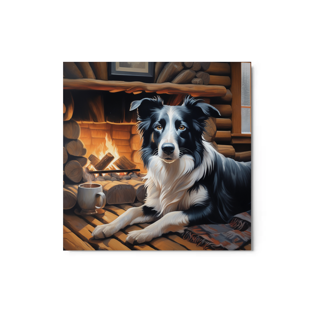 PugMug Custom Border Collie Metal Print