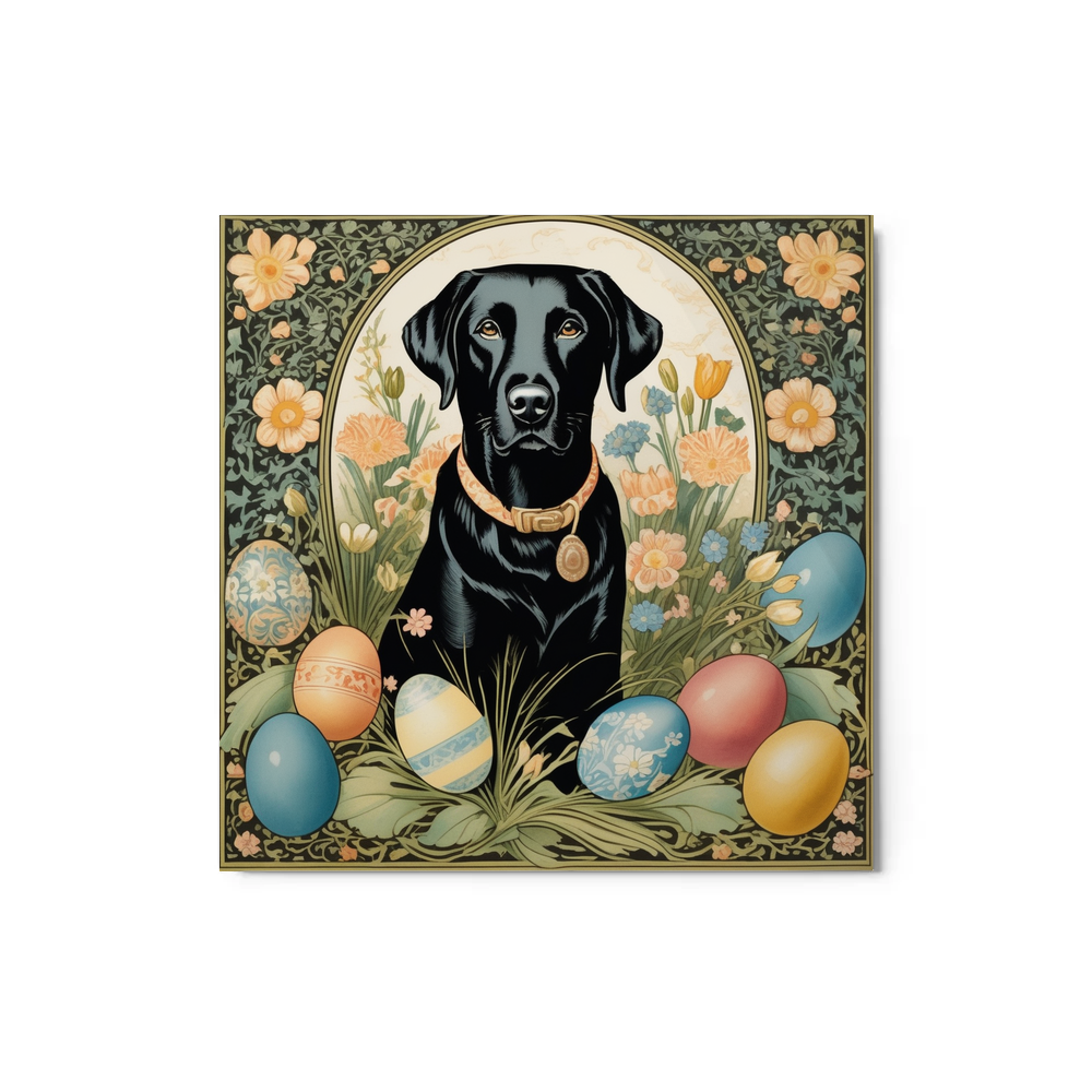 PugMug Custom Black Labrador Retriever Metal Print