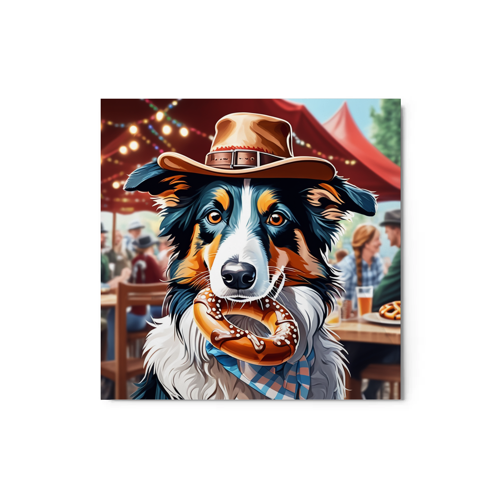 PugMug Custom Border Collie Metal Print